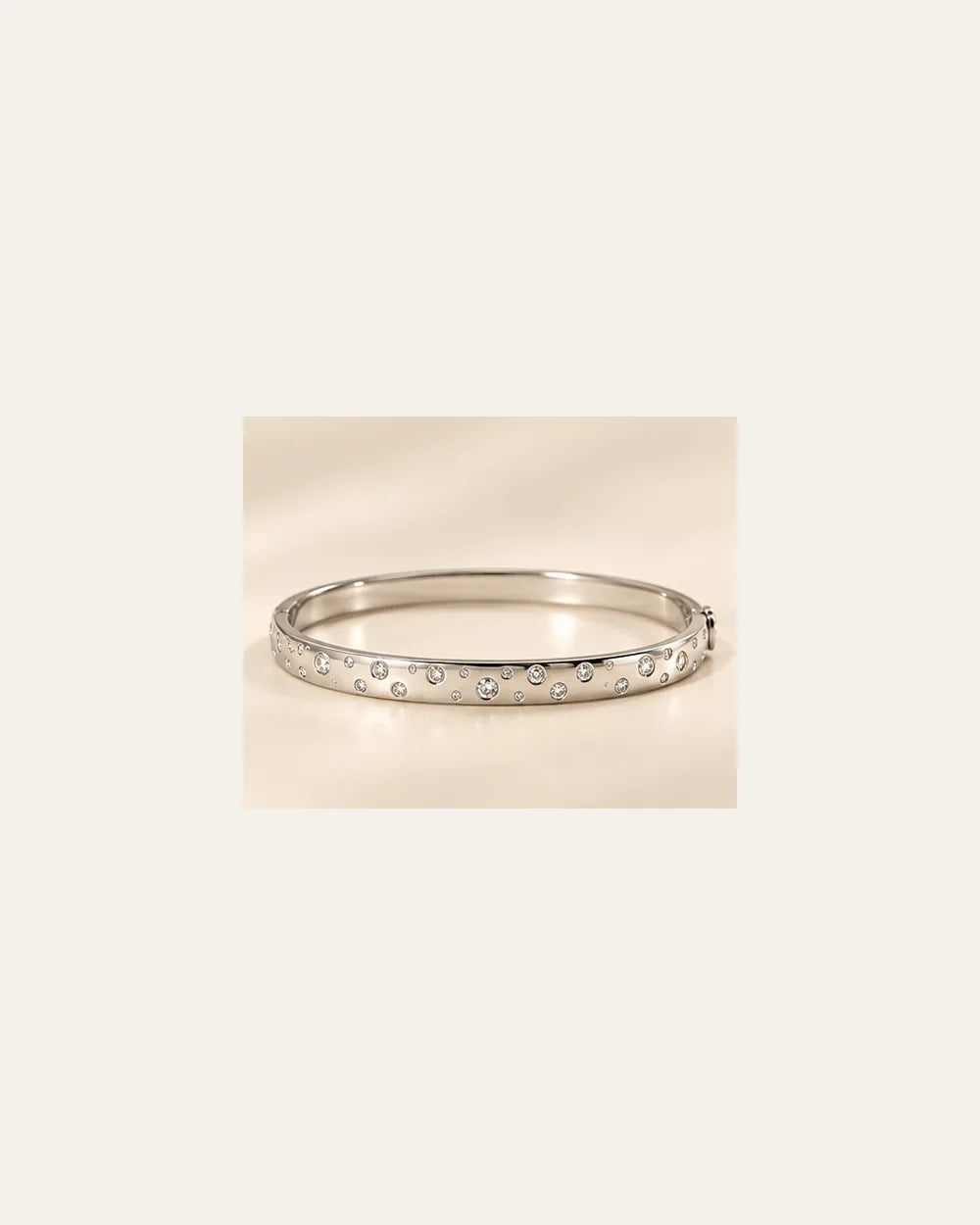 Bracelete Cravejado com Pontos de Luz em Prata 925 - foto principal clean