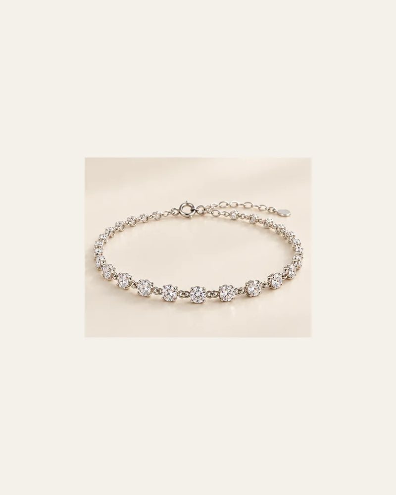 Pulseira com Zircônias em Prata 925 — foto principal reenquadrada