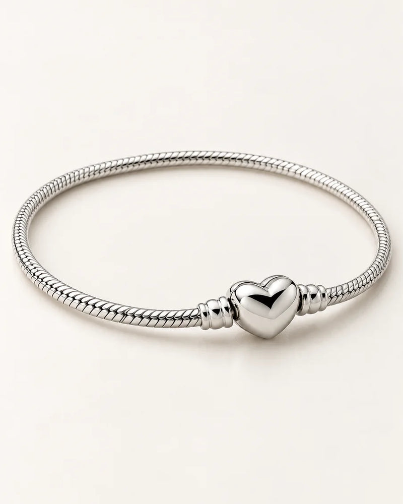 Pulseira para Berloques Coração em Prata 925 – 2mm — foto principal reenquadrada