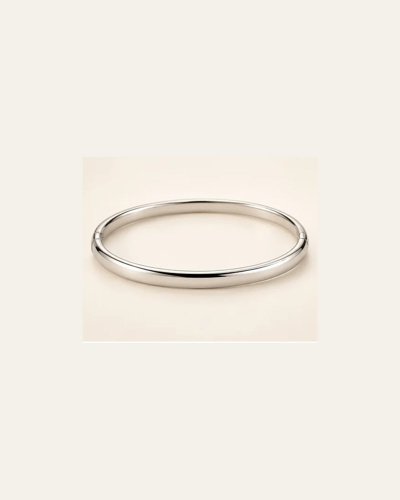 Bracelete Rígido Liso em Prata 925 — foto principal reenquadrada