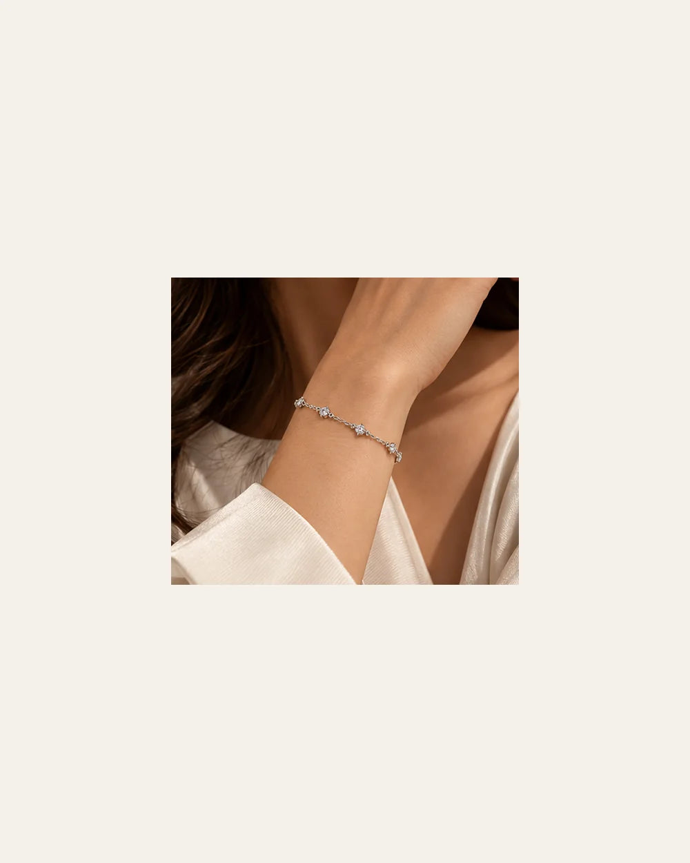 Pulseira Coração com Zircônias em Prata 925 - editorial PRATA PLEASE