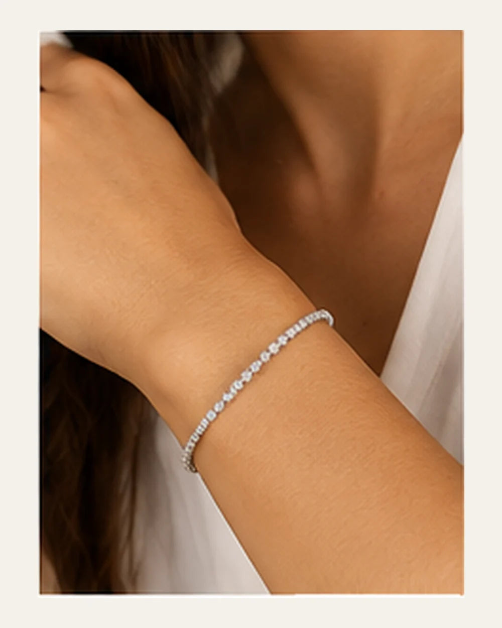 Pulseira Riviera Ponto de Luz com Zircônias em Prata 925 - editorial PRATA PLEASE