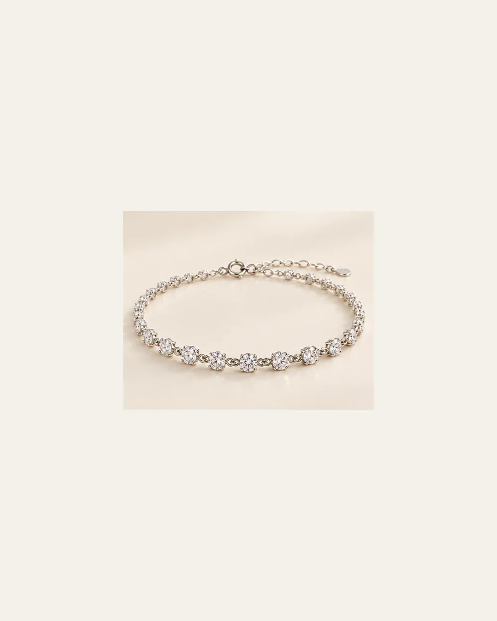 Pulseira com Zircônias em Prata 925 - foto principal clean
