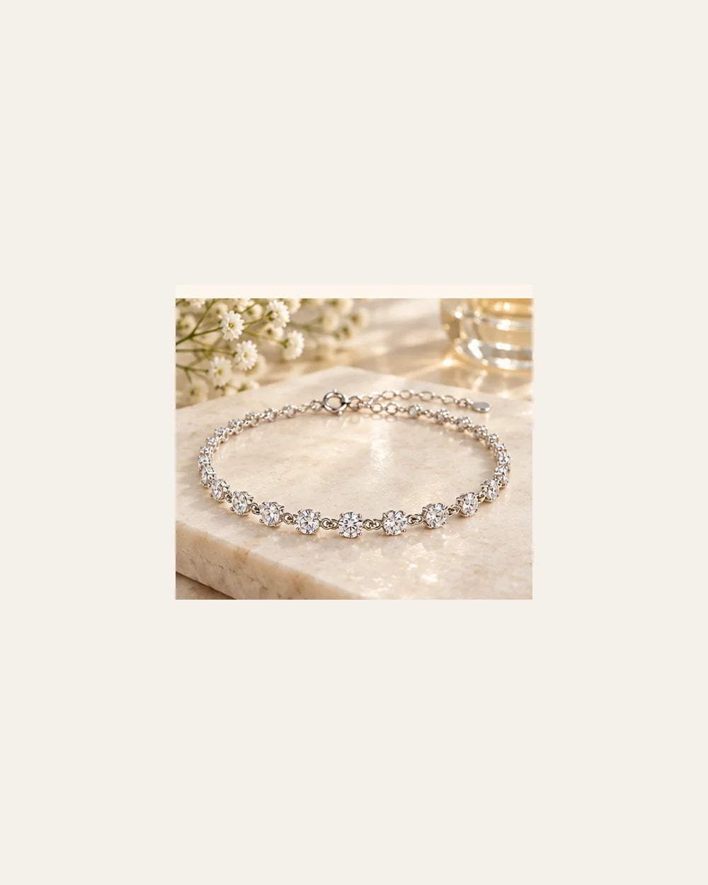 Pulseira com Zircônias em Prata 925 - lifestyle
